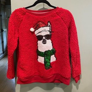 Christmas fuzzy sweater